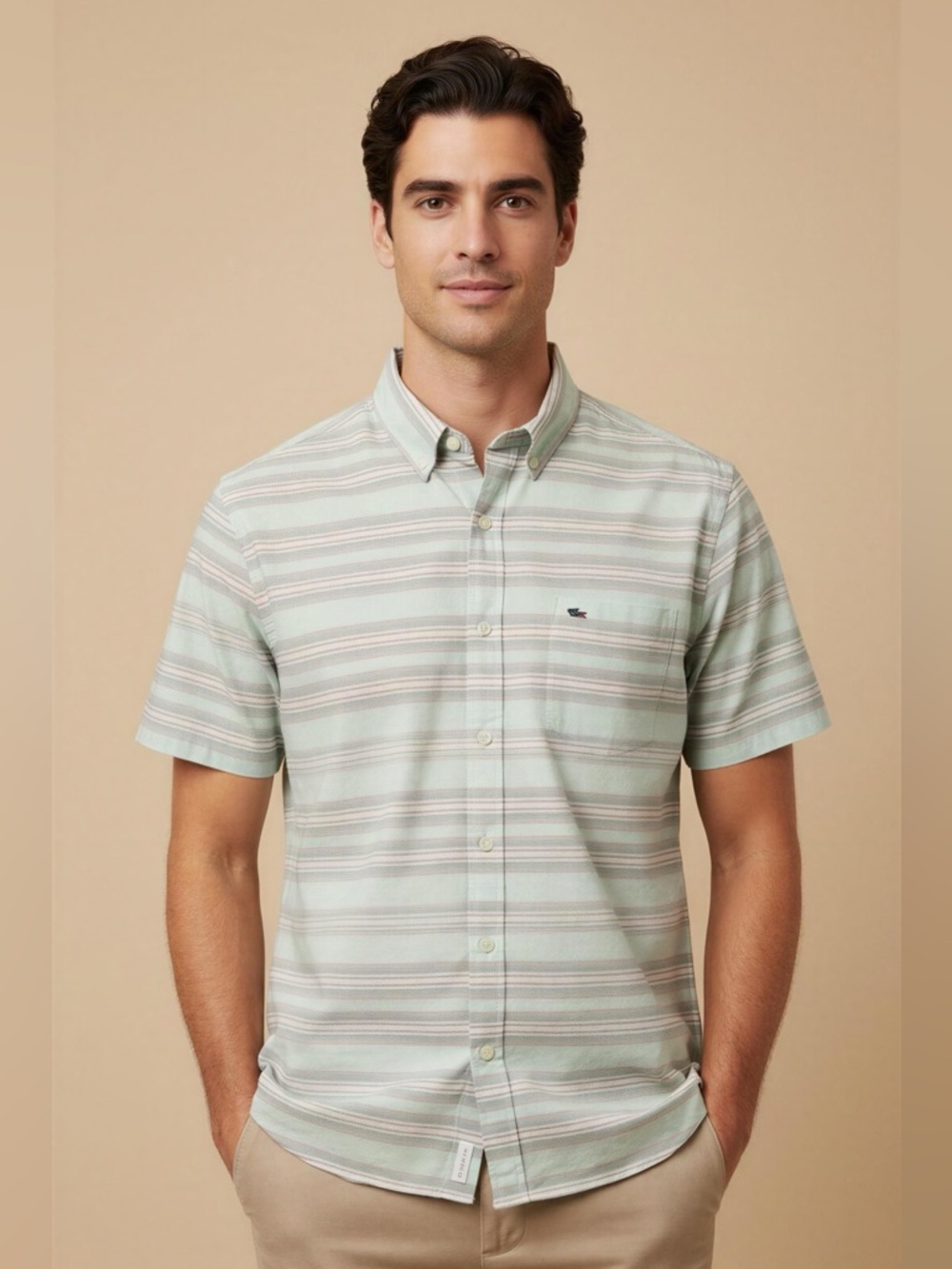 Vineyard Vines Men's Slim Fit Murray Short Sleeve Button-Down Casual Shirt
